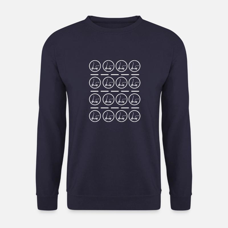 E-Scooter E-Roller Scooter - Sweat-shirt Unisexe - marine