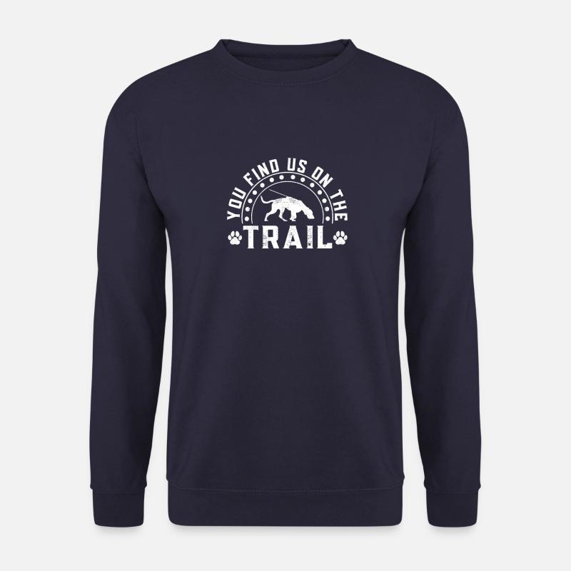 Personensuchhund You find us on the Trail - Unisex Pullover - Navy