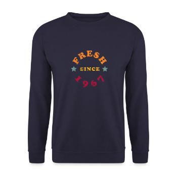 Millésime 1967 - Sweat-shirt Unisexe - marine - Devant - Alina (178cm) & Michal (187cm)