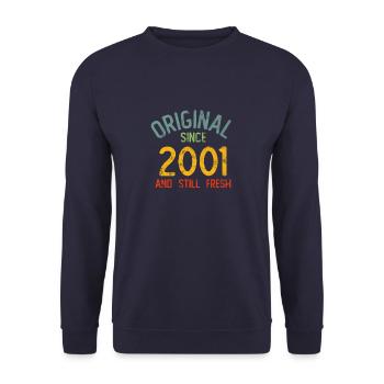 Millésime 2001 - Sweat-shirt Unisexe - marine - Devant - Alina (178cm) & Michal (187cm)