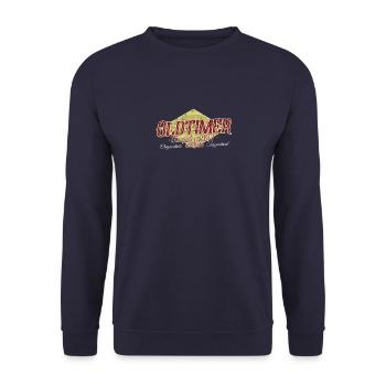 Baujahr 1983 Geburtstag Sprüche 40. Geburtstag - Unisex Pullover - Navy - Vorne - Alina (178cm) & Michal (187cm)