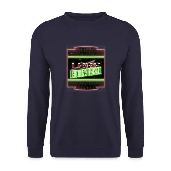 Bday Monkey Domestic Cat Funny Fun - Unisex Sweatshirt - navy - Front - Alina (178cm) & Michal (187cm)