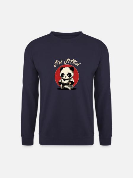 BJJ MMA Panda - Lustiges brasilianisches Jiu Jitsu - Unisex Pullover - Navy