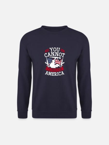 YOU CAN NOT CONQUER AMERICA - Unisex Sweatshirt - navy