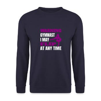 Gymnastique Filles Gymnaste Gymnastique Club de gymnastique - Sweat-shirt Unisexe - marine - Devant - Alina (178cm) & Michal (187cm)