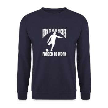 Joueur de football Football Design Équipe de football - Sweat-shirt Unisexe - marine - Devant - Alina (178cm) & Michal (187cm)