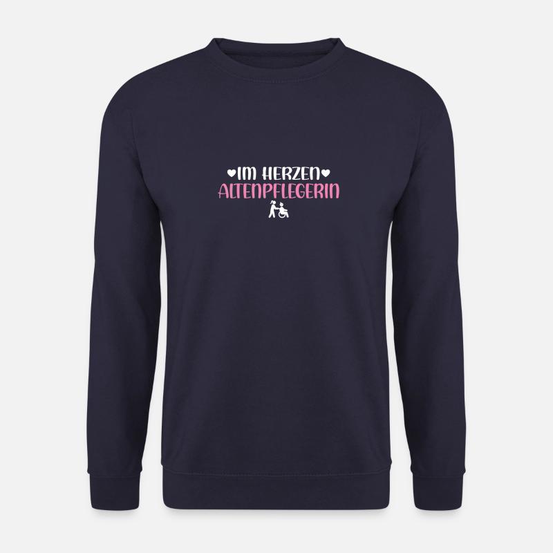 Ich bin Altenpflegerin ein Herzstück der - Unisex Pullover - Navy