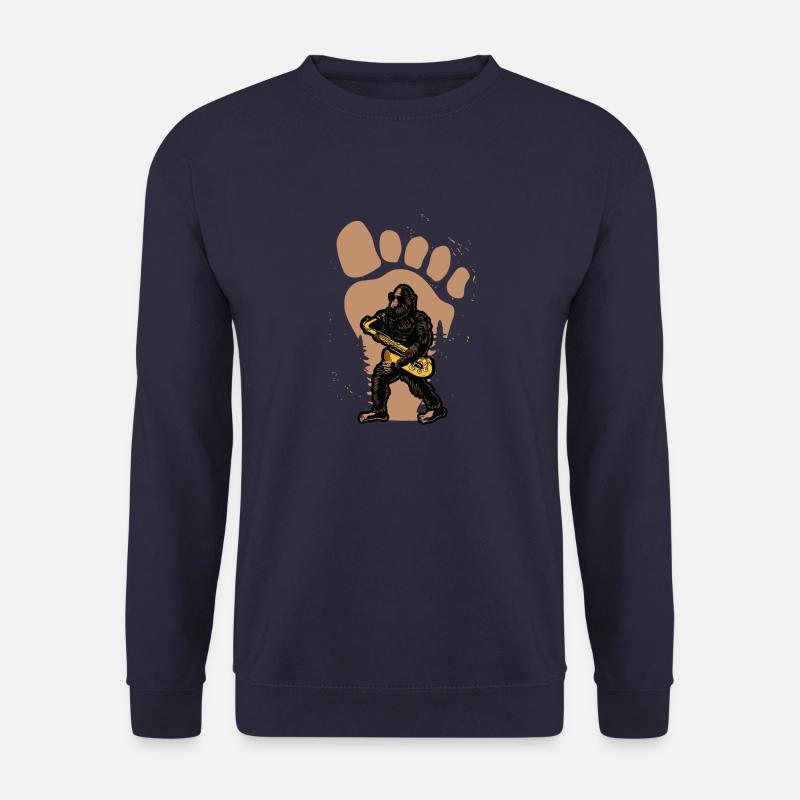 Kryptide Kryptozoologie Strangeology Saxophon Gesc - Unisex Pullover - Navy