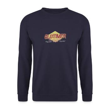 Jahrgang 1993 Baujahr Mechaniker Auto Schrauber - Unisex Pullover - Navy - Vorne - Alina (178cm) & Michal (187cm)