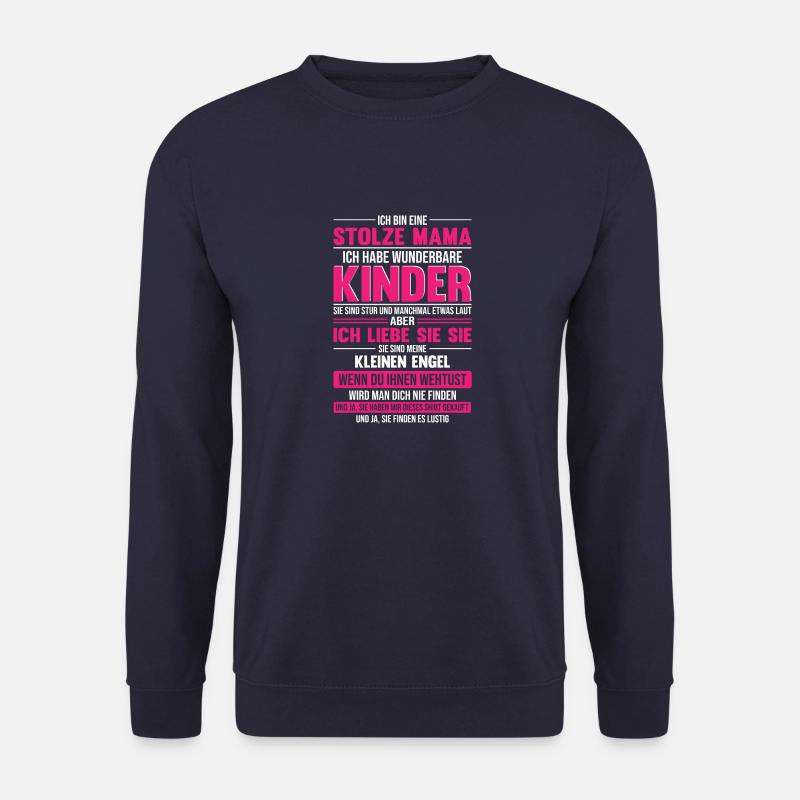 Ich Bin Eine Stolze Mama Ich Habe Wunderbare - Unisex Pullover - Navy