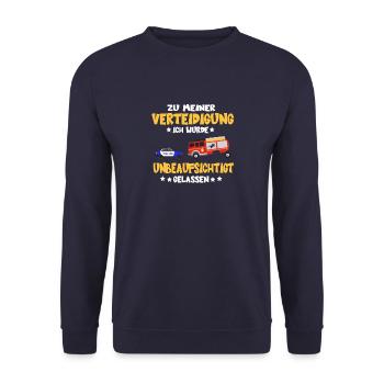 Kinder Kita Kindergarten Kindergartenkind Geschenk - Unisex Pullover - Navy - Vorne - Alina (178cm) & Michal (187cm)