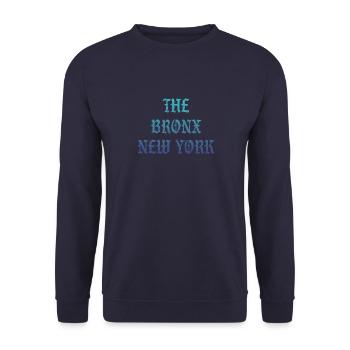 The Bronx New York - Unisex Pullover - Navy - Vorne - Alina (178cm) & Michal (187cm)
