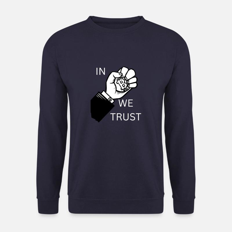 Faust In Bitcoin we Trust - Unisex Pullover - Navy