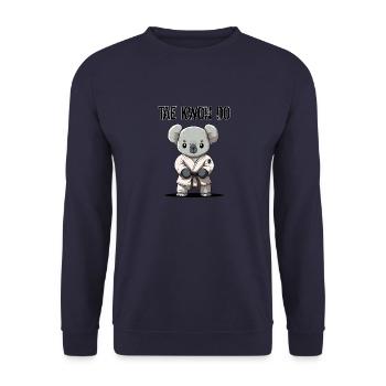 Koala Taekwondo Fighter - Niedlicher koreanischer - Unisex Pullover - Navy - Vorne - Alina (178cm) & Michal (187cm)
