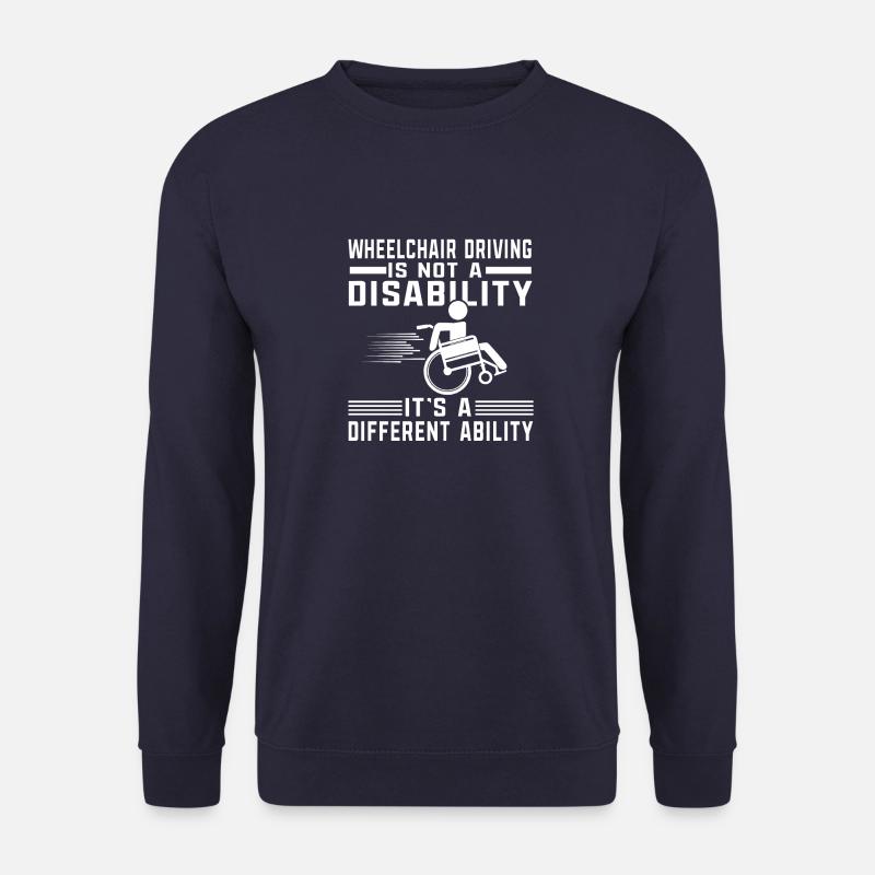 Rollstuhlfahrer Handicap Rollstuhl Behinderte - Unisex Pullover - Navy