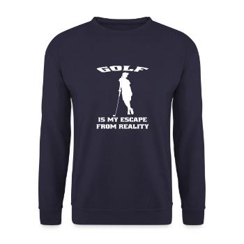 Golfeurs Golf Course Golf Golf Golf Club - Sweat-shirt Unisexe - marine - Devant - Alina (178cm) & Michal (187cm)