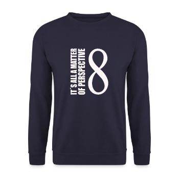 funny math physics science - Unisex Sweatshirt - navy - Front - Alina (178cm) & Michal (187cm)