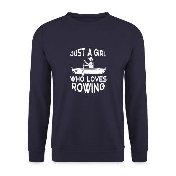 Rowing Rowing Club Rowing Team Rowing Sport - Unisex Sweatshirt - navy - Front - Alina (178cm) & Michal (187cm)