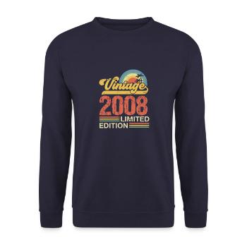 2008 - Unisex Pullover - Navy - Vorne - Alina (178cm) & Michal (187cm)