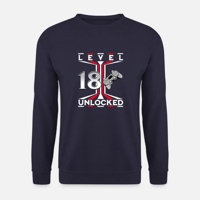 Level 18 Unlocked - Unisex Pullover - Navy