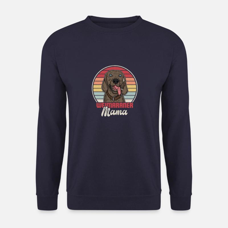 Hundehalter Weimaraner Welpe Hunde Spruch - Unisex Pullover - Navy