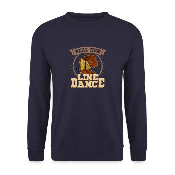 Tänzerin Spruch Country Stiefel Linedance - Unisex Pullover - Navy - Vorne - Alina (178cm) & Michal (187cm)