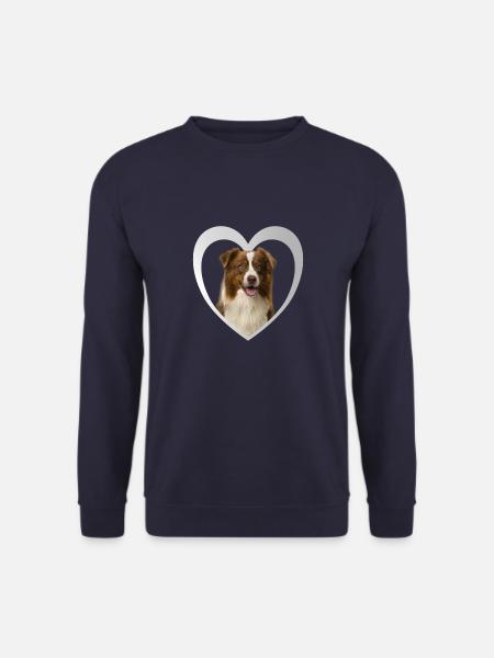 Border Collie Heart - I Love Border Collie - Unisex Sweatshirt - navy