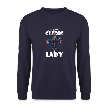 Funny LARP Live Action Role Playing Cosplay - Unisex Sweatshirt - navy - Front - Alina (178cm) & Michal (187cm)