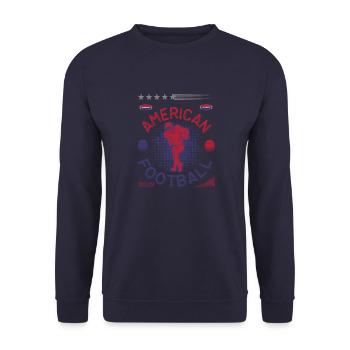 FoundLux Design, AMERICAN FOOTBALL 2023/24 - Unisex Pullover - Navy - Vorne - Alina (178cm) & Michal (187cm)