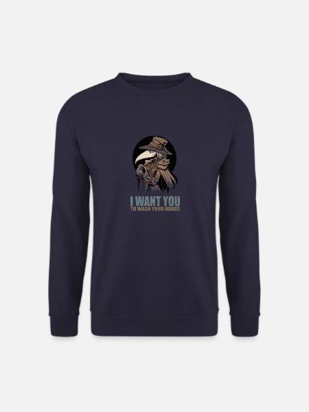 Ich möchte, dass du dir die Hände wäschst - Unisex Pullover - Navy