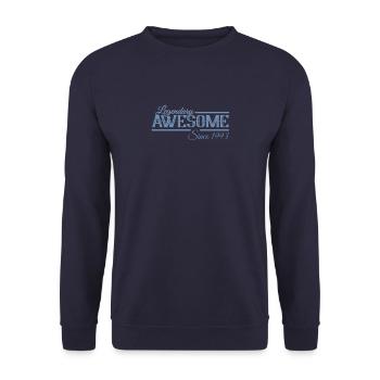 Legendary since 1993 - Unisex Sweatshirt - navy - Front - Alina (178cm) & Michal (187cm)