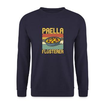Spanien Valencia Küche Gericht Koch Geschenk - Unisex Pullover - Navy - Vorne - Alina (178cm) & Michal (187cm)