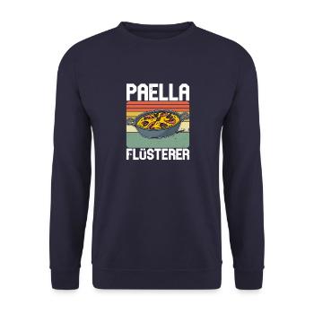 Spanien Valencia Küche Gericht Koch Geschenk - Unisex Pullover - Navy - Vorne - Alina (178cm) & Michal (187cm)