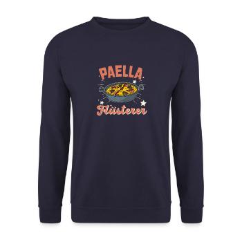 Paella Reisgericht Valencia Spanien Reise - Unisex Pullover - Navy - Vorne - Alina (178cm) & Michal (187cm)