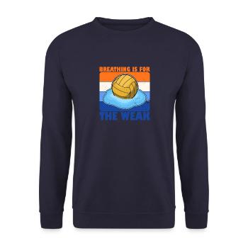 Wassersport Wasserballer Wasserball Team Sportart - Unisex Pullover - Navy - Vorne - Alina (178cm) & Michal (187cm)