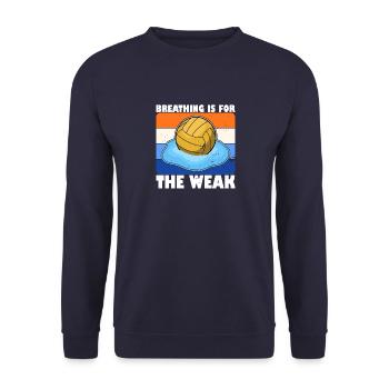 Wassersport Wasserballer Wasserball Team Sportart - Unisex Pullover - Navy - Vorne - Alina (178cm) & Michal (187cm)