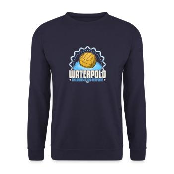 Wasserball Wassersport Wasserballer Team Spruch - Unisex Pullover - Navy - Vorne - Alina (178cm) & Michal (187cm)