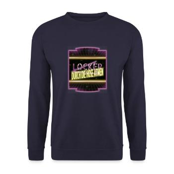 statement geburtstag lustiger spruch geschenkidee - Unisex Pullover - Navy - Vorne - Alina (178cm) & Michal (187cm)
