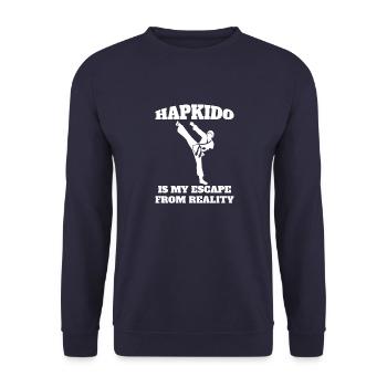 Hapkido Kampfsport Judo Aikido Kampfkunst Karate - Unisex Pullover - Navy - Vorne - Alina (178cm) & Michal (187cm)