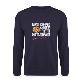 Grand-mère Omi Grand-mère Idée cadeau - Sweat-shirt Unisexe - marine - Devant - Alina (178cm) & Michal (187cm)