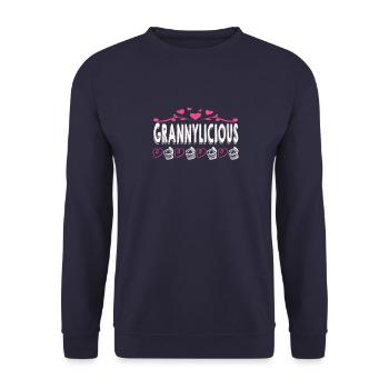 Grand-mère Omi Grand-mère Idée cadeau - Sweat-shirt Unisexe - marine - Devant - Alina (178cm) & Michal (187cm)