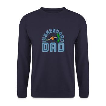 Water ski Wakeboarder wakeboarding - Unisex Pullover - Navy - Vorne - Alina (178cm) & Michal (187cm)