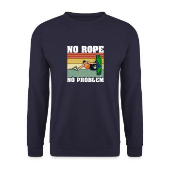 Water ski skilift Wakeboarder wakeboarding - Unisex Pullover - Navy - Vorne - Alina (178cm) & Michal (187cm)