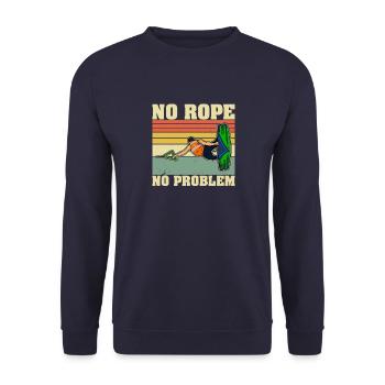 Water ski skilift Wakeboarder wakeboarding - Unisex Pullover - Navy - Vorne - Alina (178cm) & Michal (187cm)