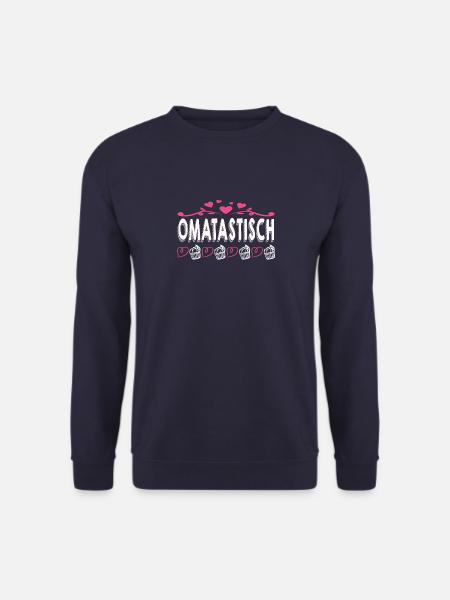 Oma Omi Großmutter Geschenkidee - Unisex Pullover - Navy