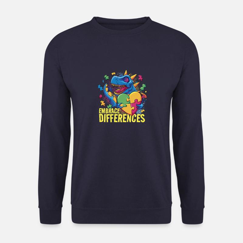 Heart dinosaur - Unisex Sweatshirt - navy