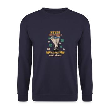 Irish Dance Girls Irlande Dancing Leprechaun - Sweat-shirt Unisexe - marine - Devant - Alina (178cm) & Michal (187cm)