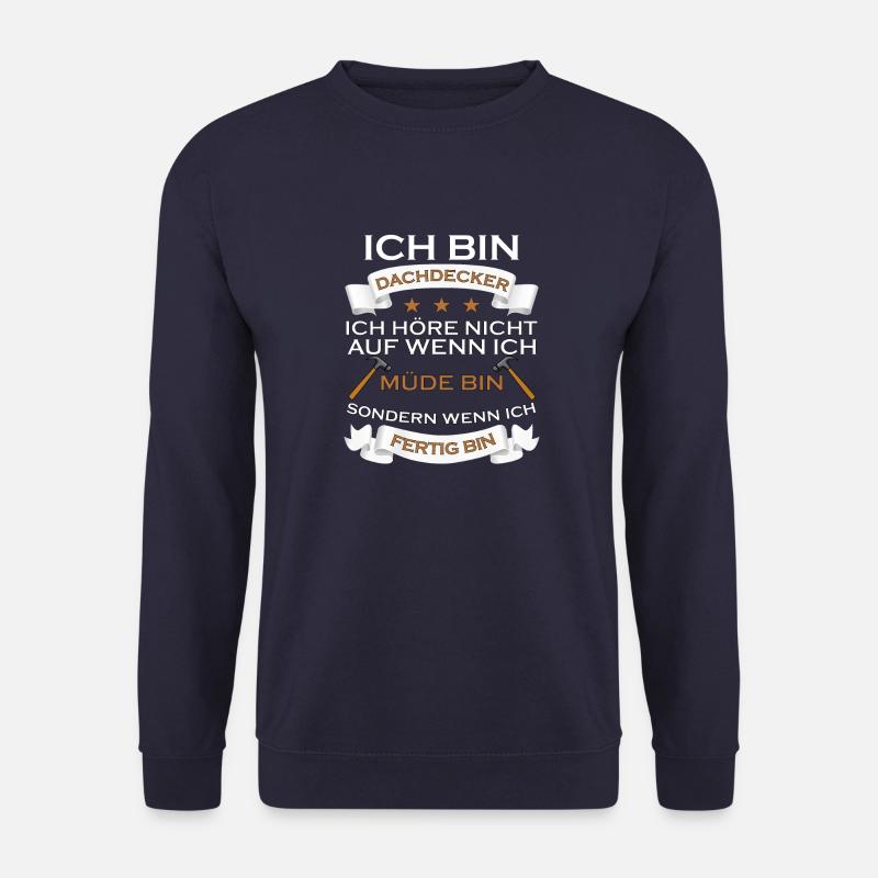 HANDWERKER DESIGN I LUSTIG - Unisex Pullover - Navy
