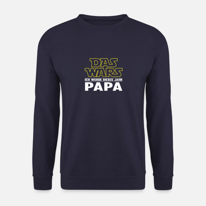 Das Wars Bester Papa Geburt Dieses Jahres Geschenk - Unisex Pullover - Navy