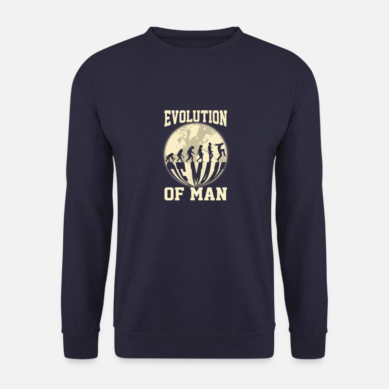 Evolution des Menschen - Unisex Pullover - Navy